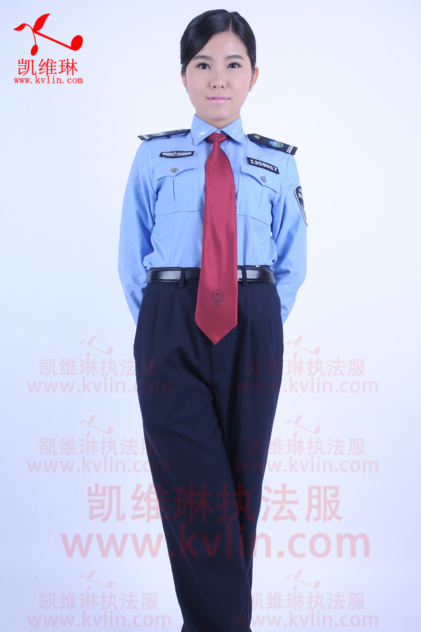 自然资源执法制服女士夏装长袖制式衬衣