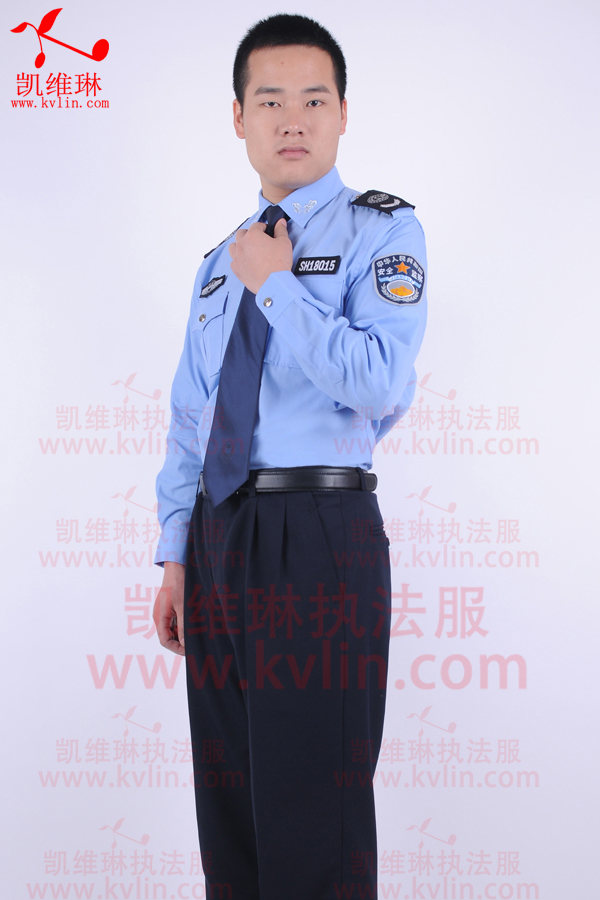 安全监察制服男士夏装长袖衬衣