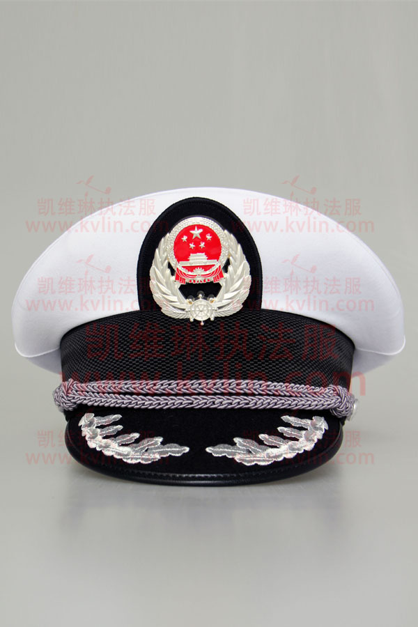 新渔政制服男士大檐帽